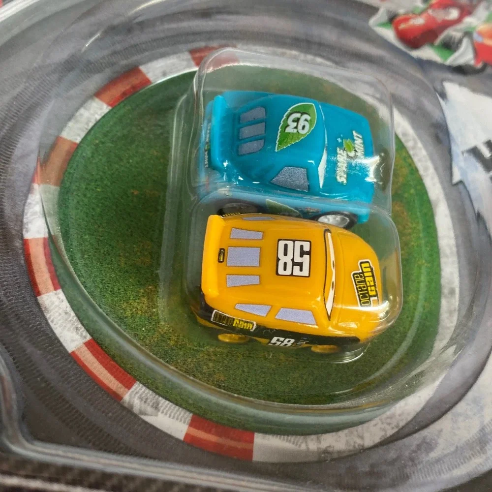 Disney Pixar Cars Micro Drifters 3-Pack New Lightning McQueen Octane Gain Spare